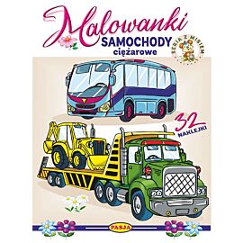Samochody ciężarowe. Malowanki - seria z misiem