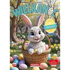 Kolorowanka Wielkanoc z zajączkiem z naklejkami