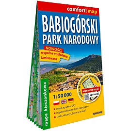 Babiogórski Park Narodowy kieszonkowa laminowana mapa turystyczna 1:50 000