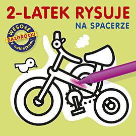 2-latek rysuje. Na spacerze