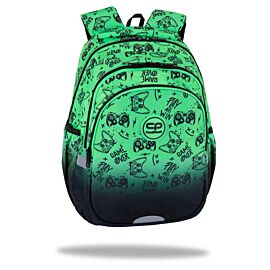 Plecak szkolny Coolpack Jerry Game Over Gradient Green