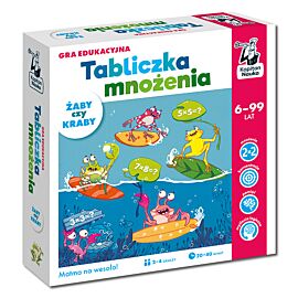 Tabliczka mnożenia. Żaby czy kraby. Gra edukacyjna. Kapitan Nauka