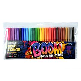 Flamastry BOOM 30 kolorów