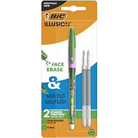 Długopis wymazywalny zielony BIC Gel-ocity Illusion blister 1szt.+2 wkłady