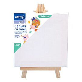 Zestaw mini sztaluga Spree 18x24 cm + podobrazie 20x20cm