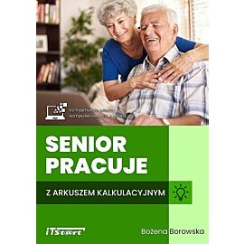 Senior pracuje z arkuszem kalkulacyjnym