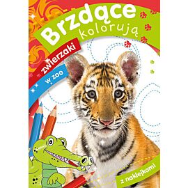 Brzdące kolorują zwierzaki w zoo