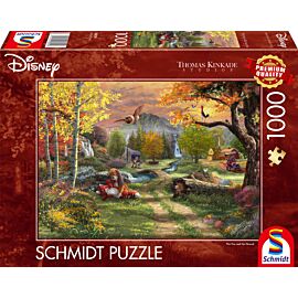 Puzzle 1000 T.Kinkade PQ Lis i Pies Disney 114000