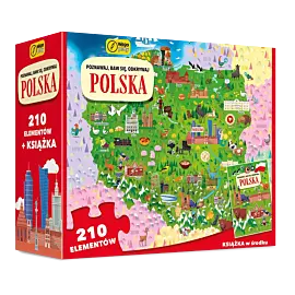 Poznawaj, baw się, odkrywaj. Polska. Puzzle 210 elem. + książka