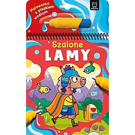 Malowanka z pisakiem wodnym. Szalone lamy