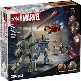 LEGO Super Hroes Iron Man i War Machine kontra drony Hammera 76320