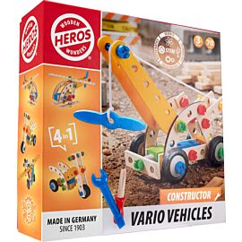 Heros Klocki konstrukcyjne drewniane Vario Vehicles 70 elementów