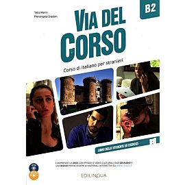 Via del Corso B2 podręcznik + ćwiczenia + 2 CD