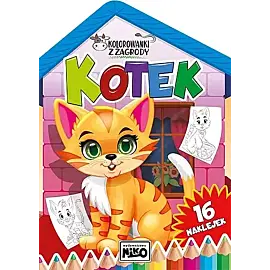 Kotek. Kolorowanki z zagrody