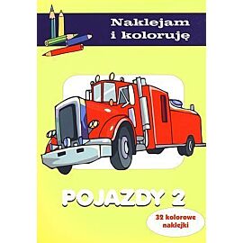 Pojazdy 2. Naklejam i koloruję