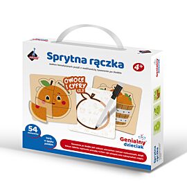 Sprytna rączka Owoce i Cyfry z pisakiem 54 elementy