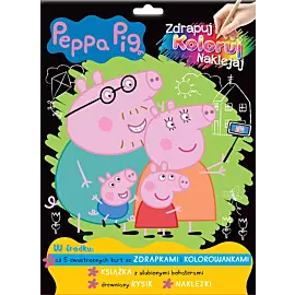 Peppa Pig. Zdrapuj, koloruj, naklejaj