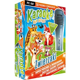 Karaoke dla dzieci Zwierzaki z mikrofonem (PC-DVD)