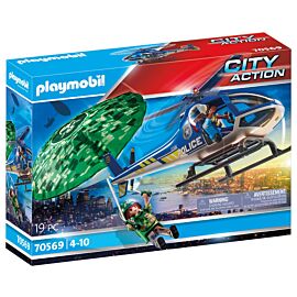 Playmobil Policyjny śmigłowiec: Ucieczka ze spadochronem 70569