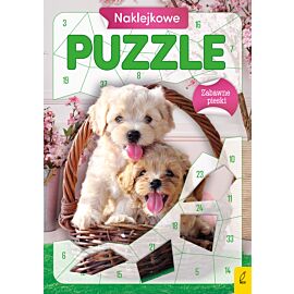 Naklejkowe puzzle. Zabawne pieski