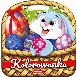 Koszyczek wielkanocny z naklejkami
