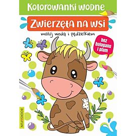 Zwierzęta na wsi. Kolorowanki wodne