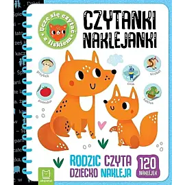 Czytanki-naklejanki. Uczę się czytać z liskiem. Rodzic czyta, dziecko nakleja