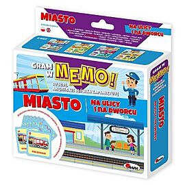 Gram w memo miasto na ulicy i na dworcu zestaw edukacyjny