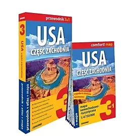 USA. Część zachodnia 3w1 przewodnik + atlas + mapa