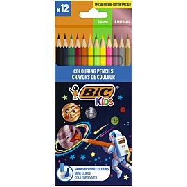 Kredki drewniane BIC Kids Cosmo Smooth ECO 12szt.