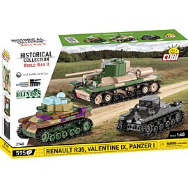 COBI klocki Czołg Renault R-35 Valentine Ix Panzer I Cobi-2740