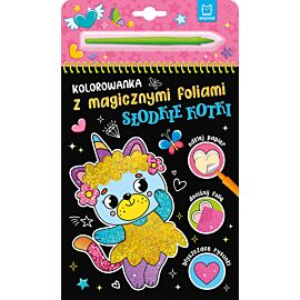 Kolorowanka z magicznymi foliami. Słodkie kotki