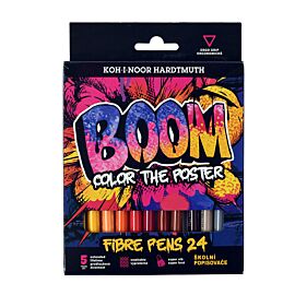 Flamastry BOOM w kartoniku 24 kolory