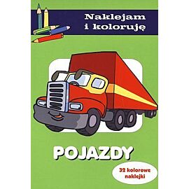 Pojazdy. Naklejam i koloruję