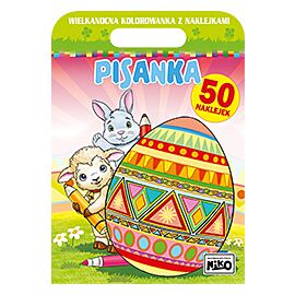 Pisanka. Wielkanocna kolorowanka z naklejkami