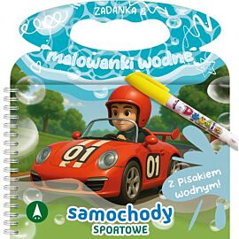 Samochody sportowe. Zadanka & malowanki wodne