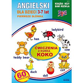 Angielski dla dzieci 23 Pierwsze słówka 3-7 lat Ćwiczenia z kurką Koko
