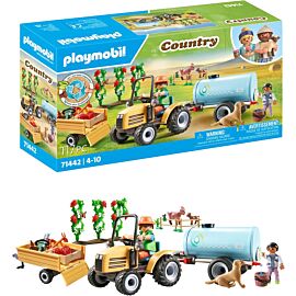 Playmobil Traktor z przyczepą i zbiornikiem na wodę 71442