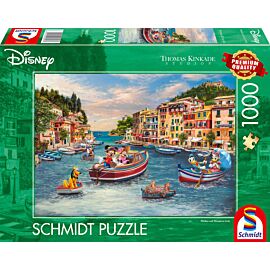 Puzzle 1000 T.Kinkade PQ Myszka Miki & Minnie Wakacje we Włoszech Disney 114003