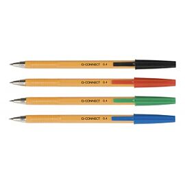 Paczka długopis Q-CONNECT z wymiennym wkładem 04mm niebieski 20 sztuk
