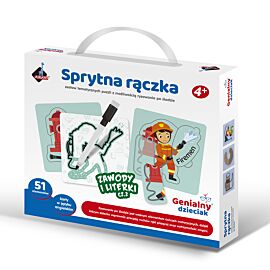 Sprytna rączka Zawody i Literki z pisakiem 51 elementów