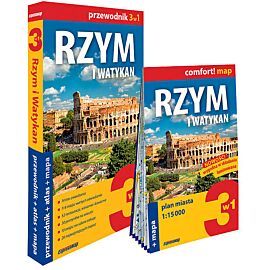 Rzym i Watykan 3w1 przewodnik + atlas + mapa