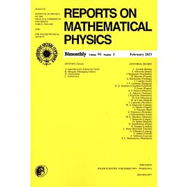 Reports on Mathematical Physics 91/1/2023