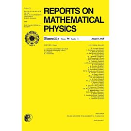 Reports On Mathematical Physics 96/1 Pergamon