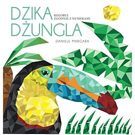 Dzika dżungla. Koloruj zgodnie z numerami