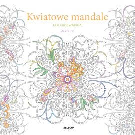 Kwiatowe mandale (kolorowanka)