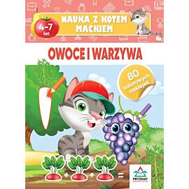 Nauka z kotem Maćkiem. Owoce i warzywa