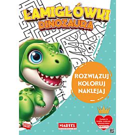Łamigłówki dinozaura z naklejkami