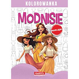 Modnisie. Kolorowanka z naklejkami