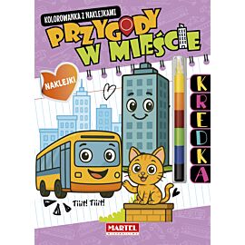 Modułowa kredka. Przygody w mieście z naklejkami